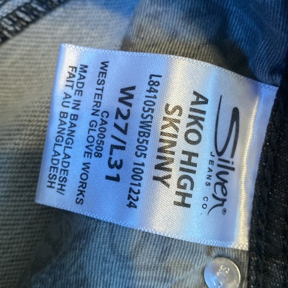 Silver aiko high skinny black joga Jeans - Picture 4 of 7